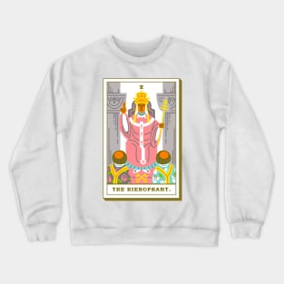 V - The Hierophant - Tarot Card Crewneck Sweatshirt